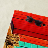 Sunset Bliss: Seaside Hues Strandlaken (In situ)