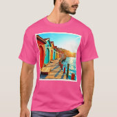 Sunset Bliss: Seaside Hues T-shirt (Voorkant)