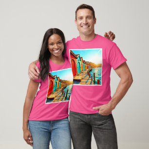 Sunset Bliss: Seaside Hues T-shirt