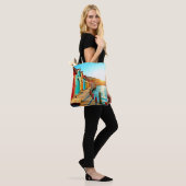 Sunset Bliss: Seaside Hues Tote Bag (Op model)
