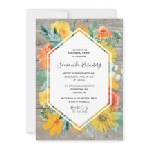 Sunset Bloom Floral Lijst Vrijgezellenfeest