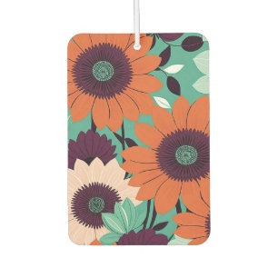 Sunset Bloom - Vetgedrukte vectorkunst / Retro Pop Luchtverfrisser
