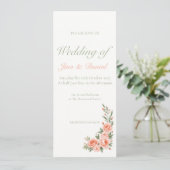 Sunset Bloom - Zacht Sinaasappel Kaart (Staand voorkant)