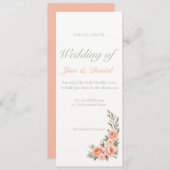 Sunset Bloom - Zacht Sinaasappel Kaart (Voorkant / Achterkant)