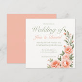 Sunset Bloom - Zacht Sinaasappel Save The Date (Voorkant / Achterkant)