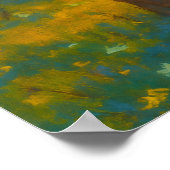 Sunset Blossom Path - Impressionistische tuin Poster (Hoek)