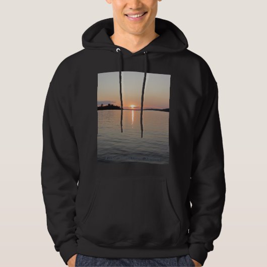 Sunset Blue Pink Lake Vermilion Hoodie (Voorkant)