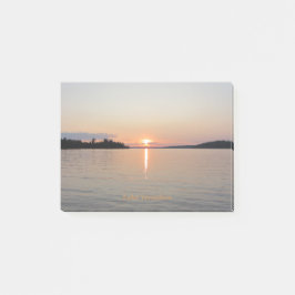 Sunset Blue Pink Lake Vermilion Post-it® Notes
