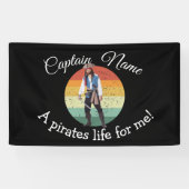 Sunset Blue Pirate Party Banner (Horizontaal)
