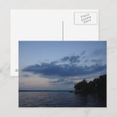 Sunset Blue Sky over Cayuga Lake NY Briefkaart (Voorkant / Achterkant)