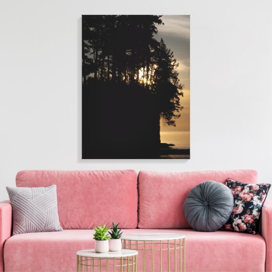 Sunset Bluff Canvas Afdruk (Insitu (Woonkamer))