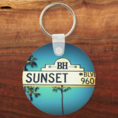 Sunset Blvd. Button Sleutelhanger (Voorkant)