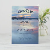 Sunset Boats Pensioen Partij Kaart (Staand voorkant)