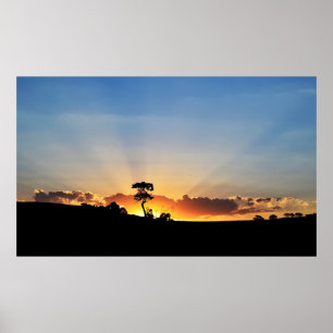 Sunset Boerderij London Poster