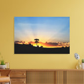 Sunset Boerderij Lonrina Canvas Afdruk (Insitu (Woonkamer))