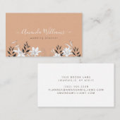 Sunset Boho Floral Design Visitekaartje (Voorkant / Achterkant)