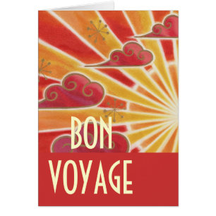 Sunset "Bon Voyage"-kaart
