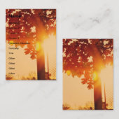 Sunset-boom Visitekaartje (Voorkant / Achterkant)