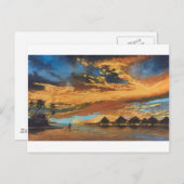 Sunset Bora Bora Briefkaart (Voorkant / Achterkant)