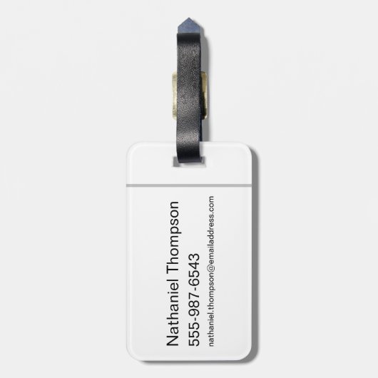 Sunset Botanisch Paneel Patroon - De Witte Lotus Bagagelabel (Achterkant verticaal)