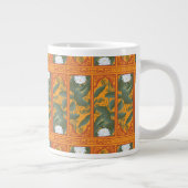 Sunset Botanisch Paneel Patroon - De Witte Lotus Grote Koffiekop (Rechts)