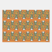 Sunset Botanisch Paneel Patroon - De Witte Lotus Inpakpapier Vel (Voorkant 2)