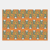 Sunset Botanisch Paneel Patroon - De Witte Lotus Inpakpapier Vel (Voorkant)