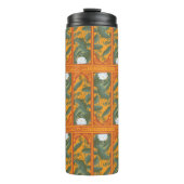 Sunset Botanisch Paneel Patroon - De Witte Lotus Thermosbeker (Voorkant)