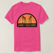 Sunset boulevard t-shirt (Design voorkant)