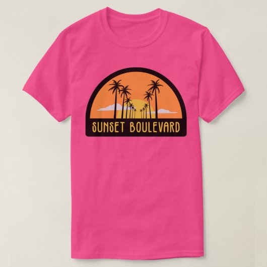 Sunset boulevard t-shirt (Design voorkant)