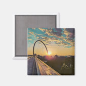 Sunset Bridge-magneet Magneet (Voorkant / Achterkant)