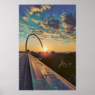 Sunset Bridge-Poster Poster