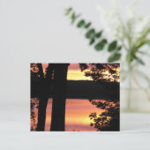 Sunset Bridgewater Nova Scotia POst Card Briefkaart (Staand voorkant)