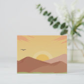 Sunset Briefkaart (Staand voorkant)