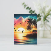 Sunset Briefkaart (Staand voorkant)