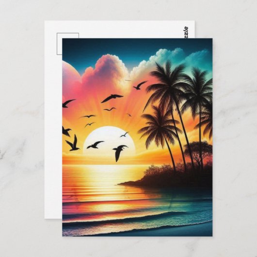 Sunset Briefkaart (Voorkant / Achterkant)