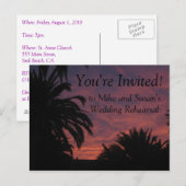 Sunset Briefkaart (Voorkant / Achterkant)