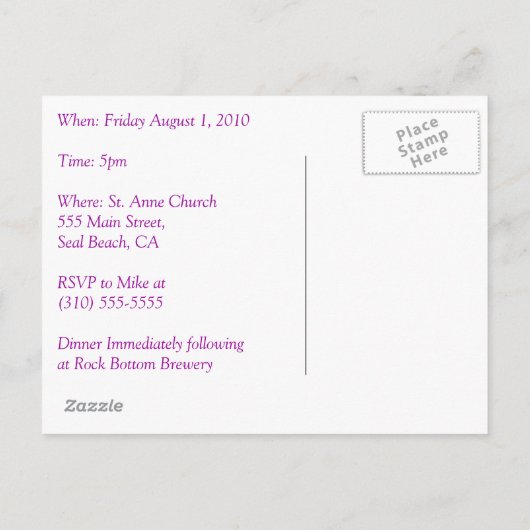 Sunset Briefkaart (Achterkant)