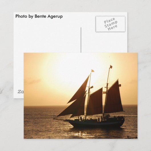 Sunset Briefkaart (Voorkant / Achterkant)