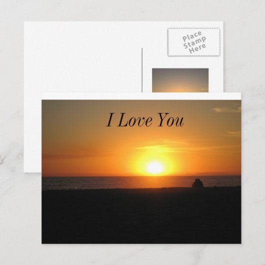 Sunset Briefkaart (Voorkant / Achterkant)