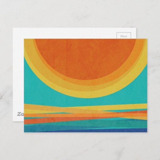 Sunset Briefkaart (Voorkant / Achterkant)