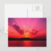 Sunset Briefkaart (Voorkant / Achterkant)