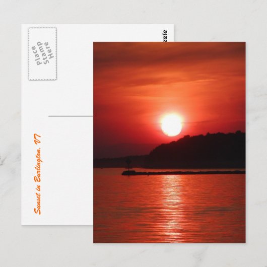 Sunset Briefkaart (Voorkant / Achterkant)