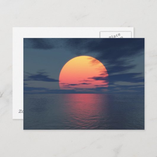Sunset Briefkaart (Voorkant / Achterkant)