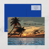 Sunset briefkaart (Voorkant / Achterkant)