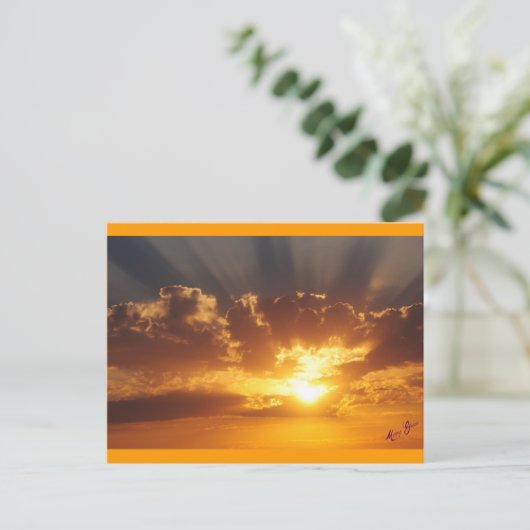 Sunset Briefkaart (Staand voorkant)