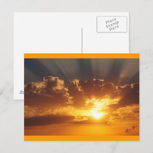 Sunset Briefkaart (Voorkant / Achterkant)