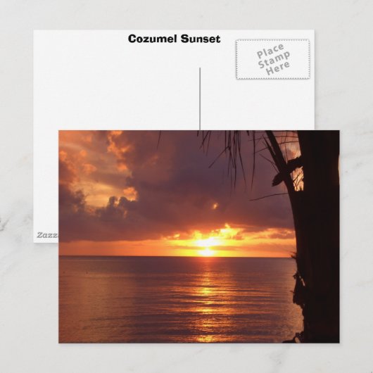 Sunset Briefkaart (Voorkant / Achterkant)