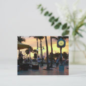 Sunset Briefkaart - Times Square Fort Myers Beach (Staand voorkant)