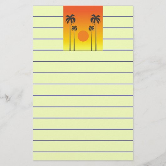 Sunset Briefpapier (Voorkant)